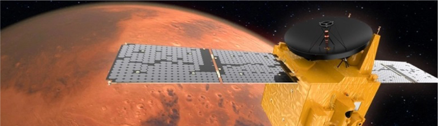  The United Arab Emirates succeeds in reaching Mars